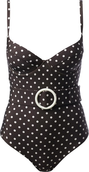 CALZEDONIA_15_Badeanzug schwarz mit weißen Punkten_EUR59,00